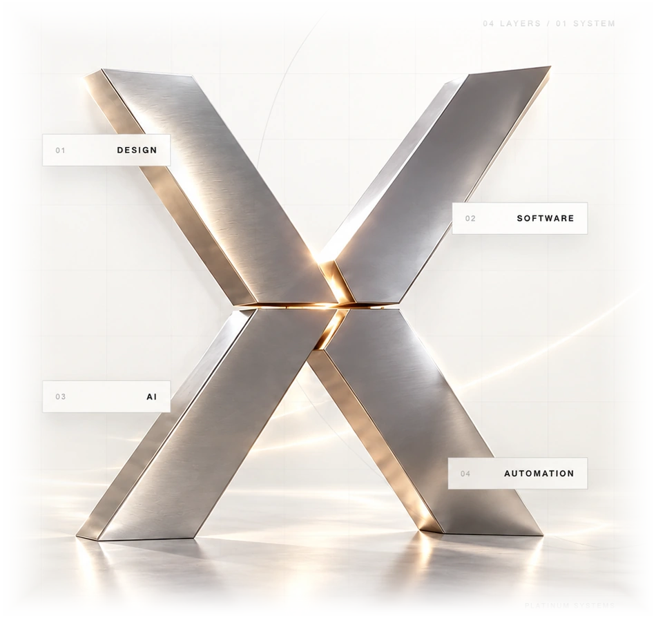 EchelonX Titan-X mit den Systemebenen Design, Software, AI und Automation